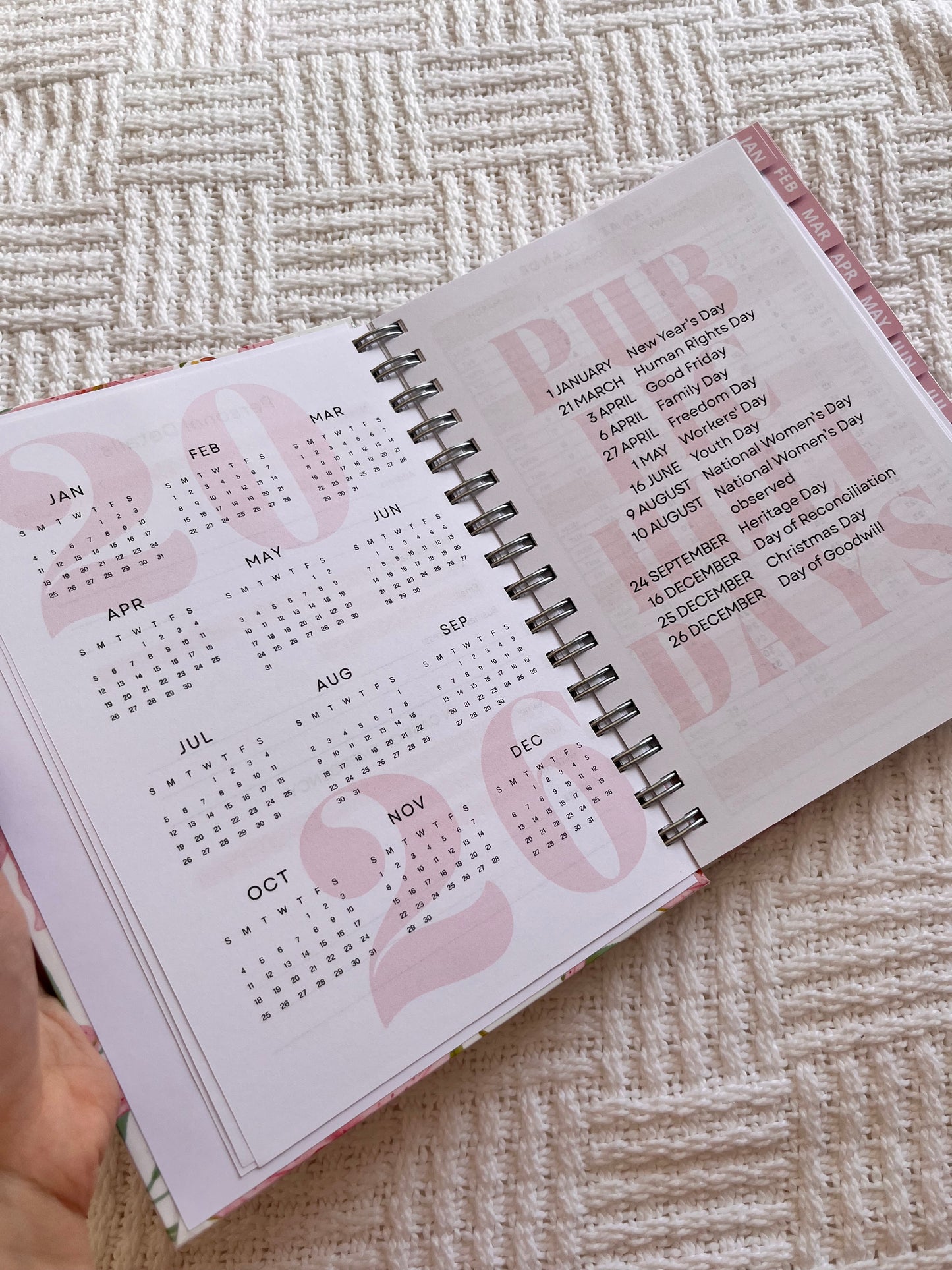 Personalised Floral 2026 Undated Diaries (Different Floral Patterns)