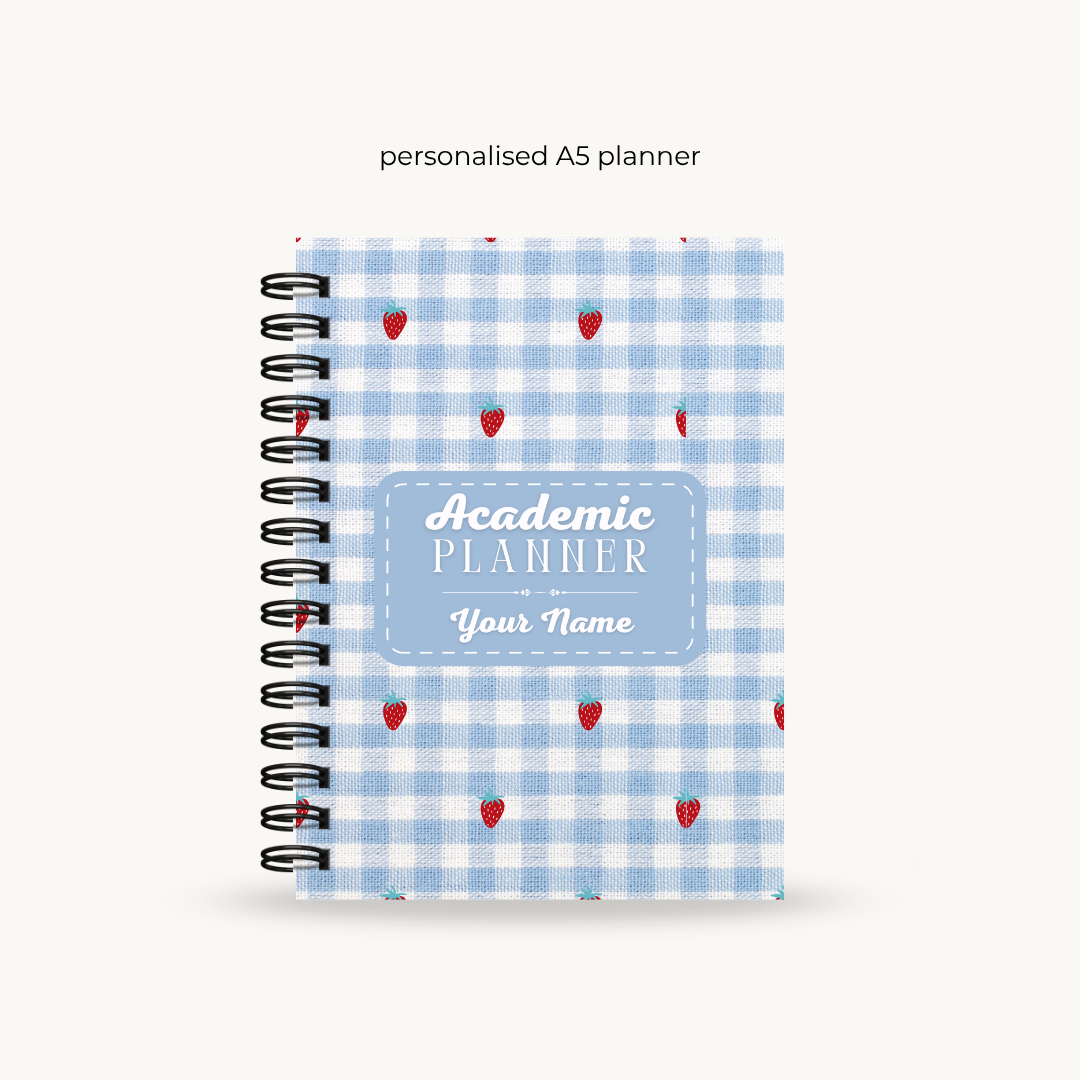 Gingham Strawberry Student Survival Kit