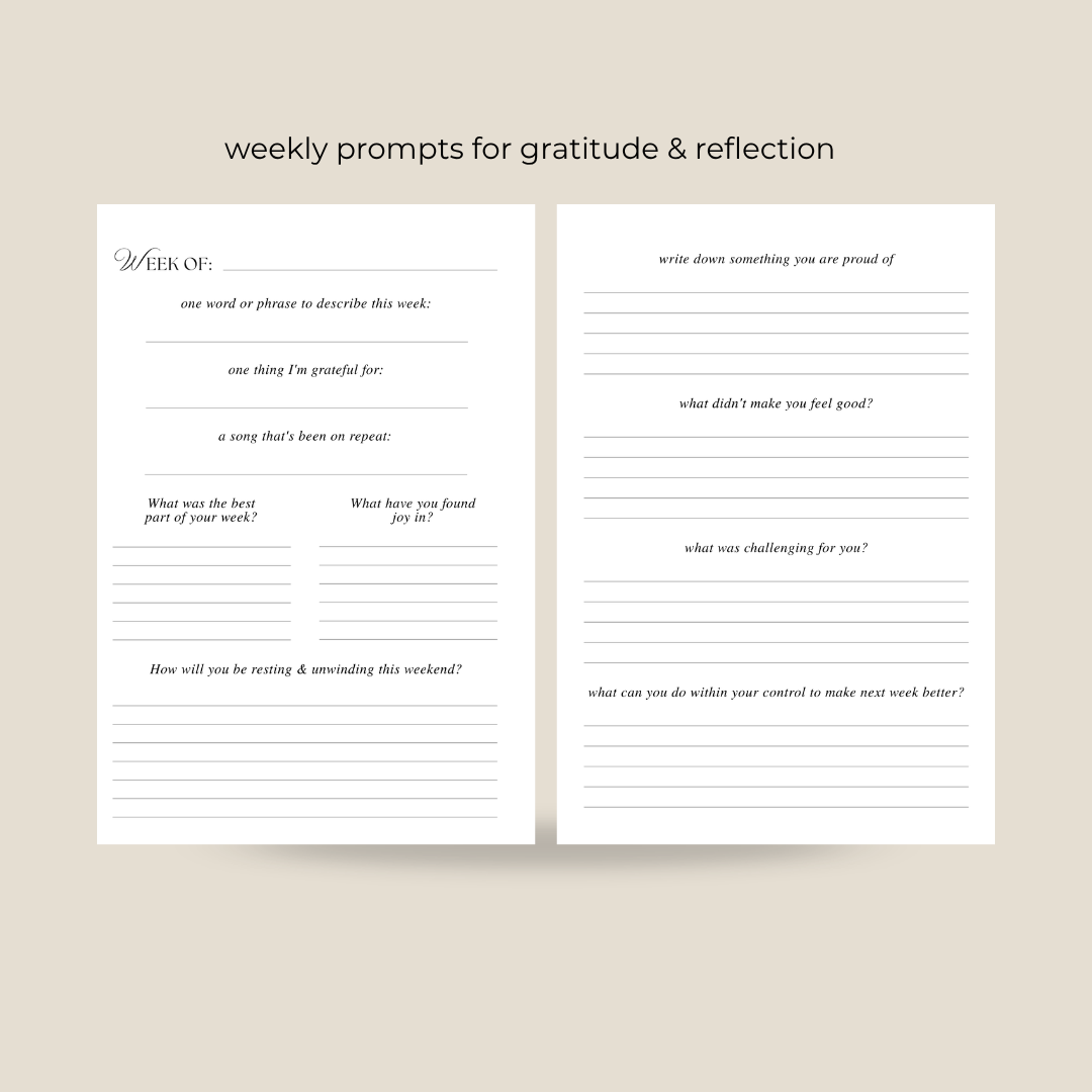 Floral Gratitude Journal