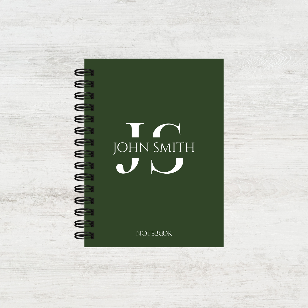 Personalised Monogram Notebook for Men