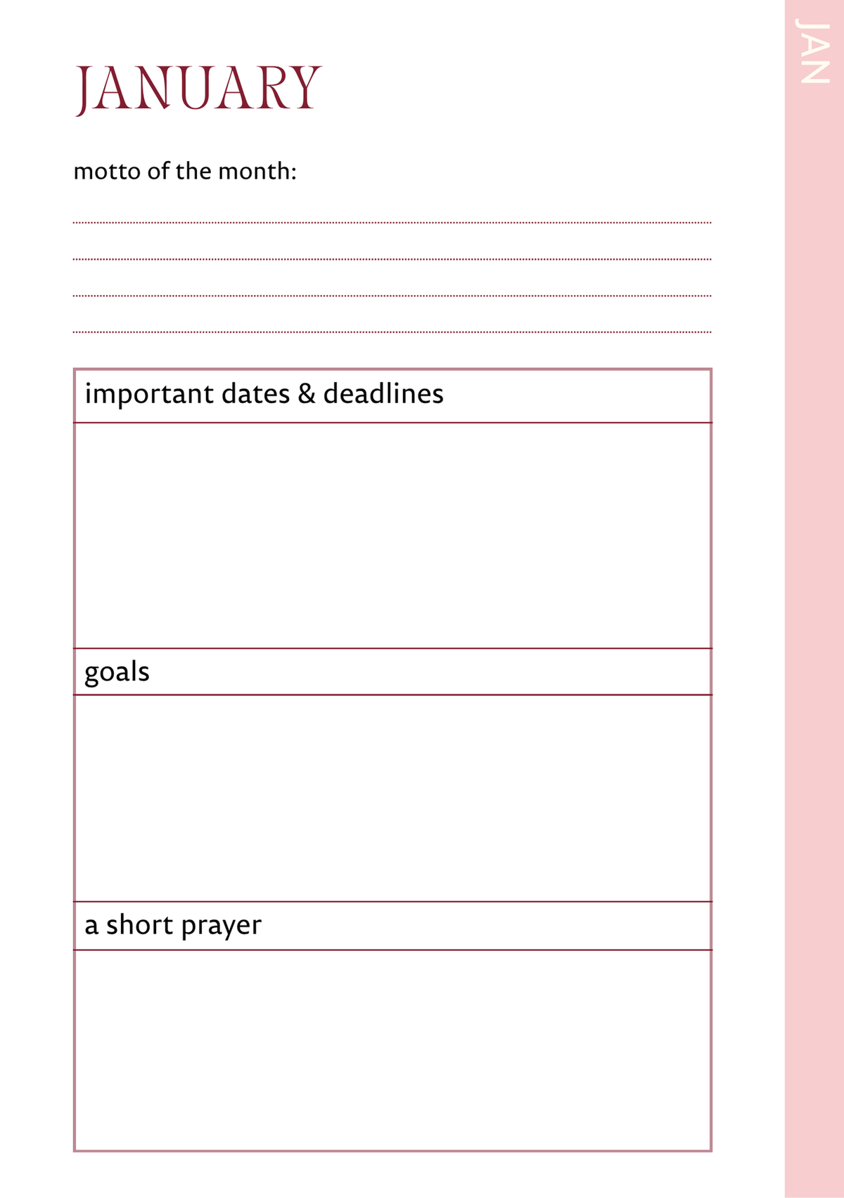 Burgundy Bliss Student Survival Kit