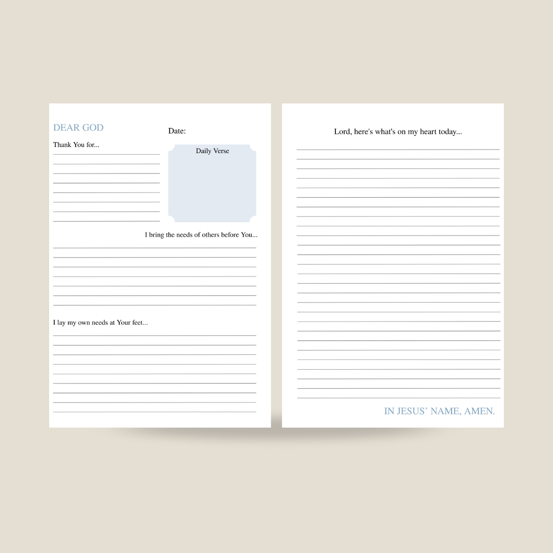 Faith Prayer & Bible Study Journal in One