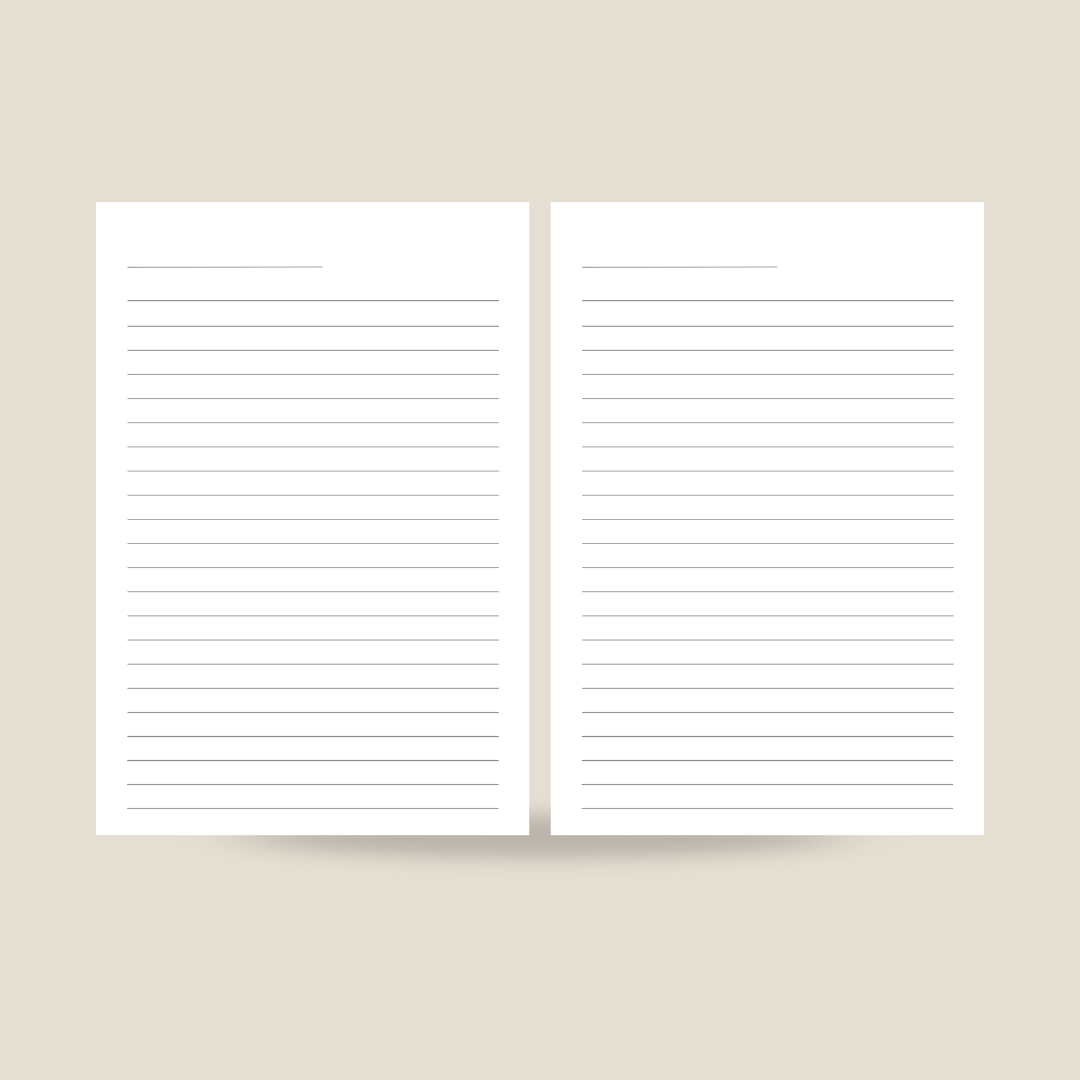 Skyscraper Lined Notebook