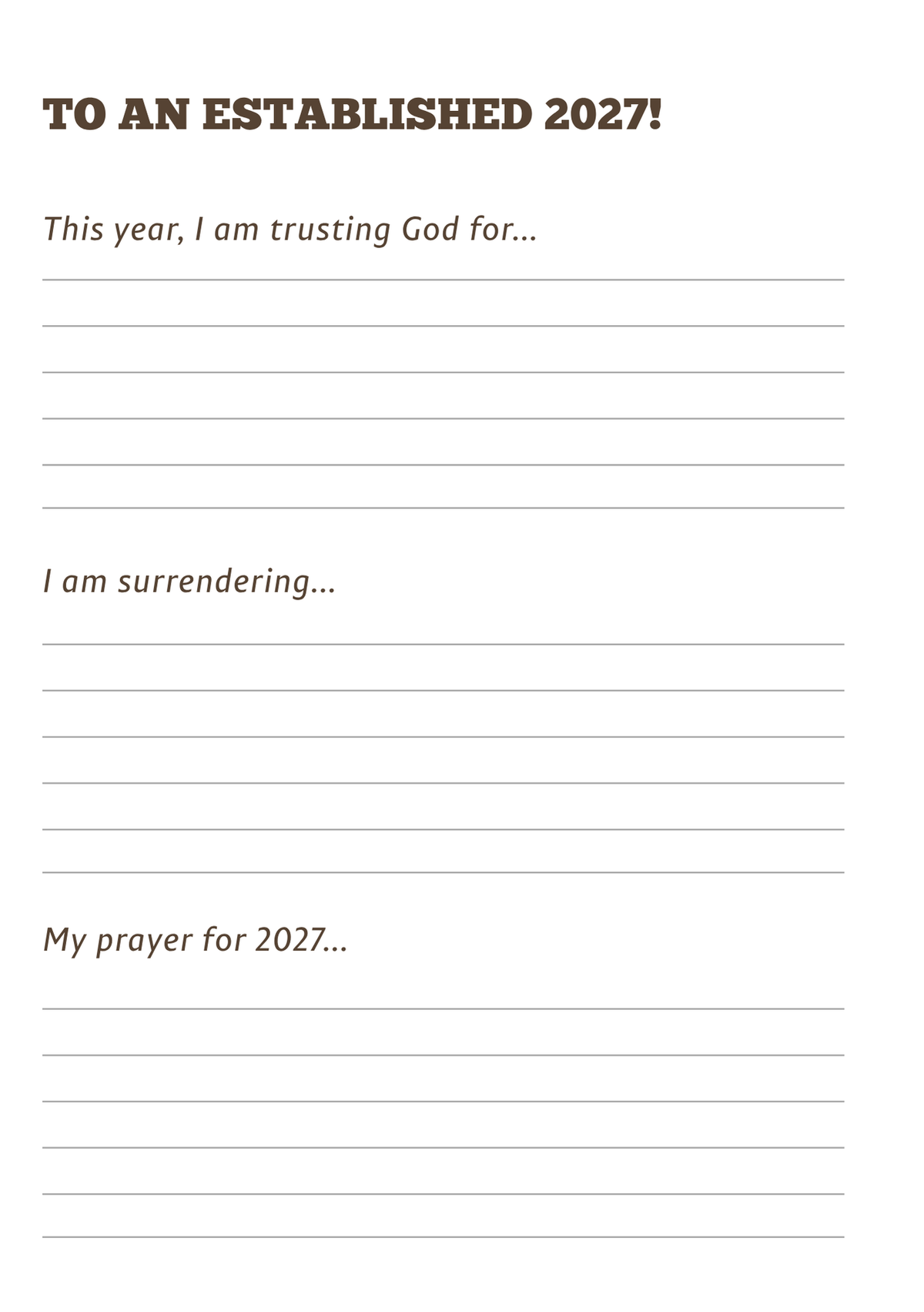 Established Steps 2027 Diary