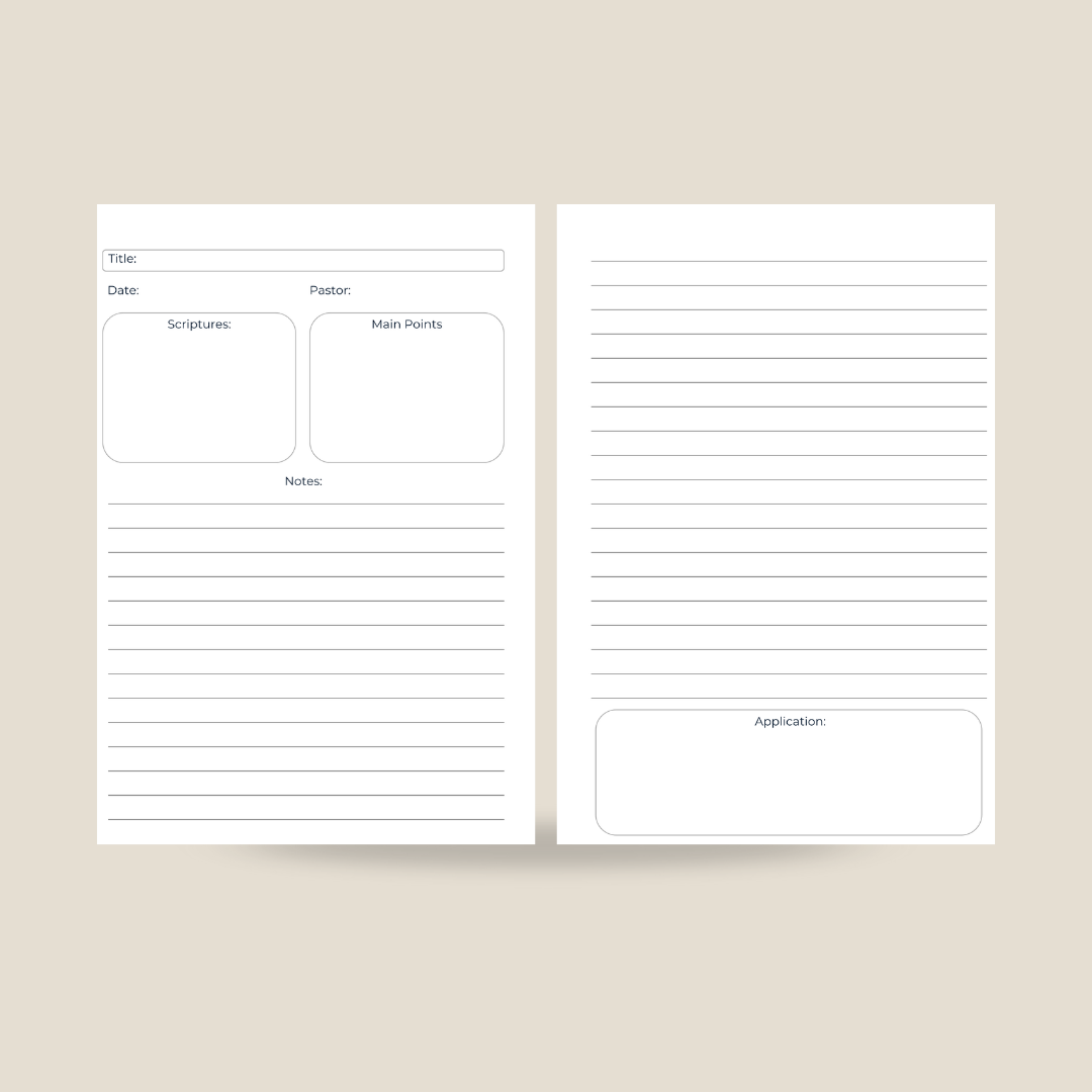 Saved By Grace Sermon Notebook (Multiple Colours)