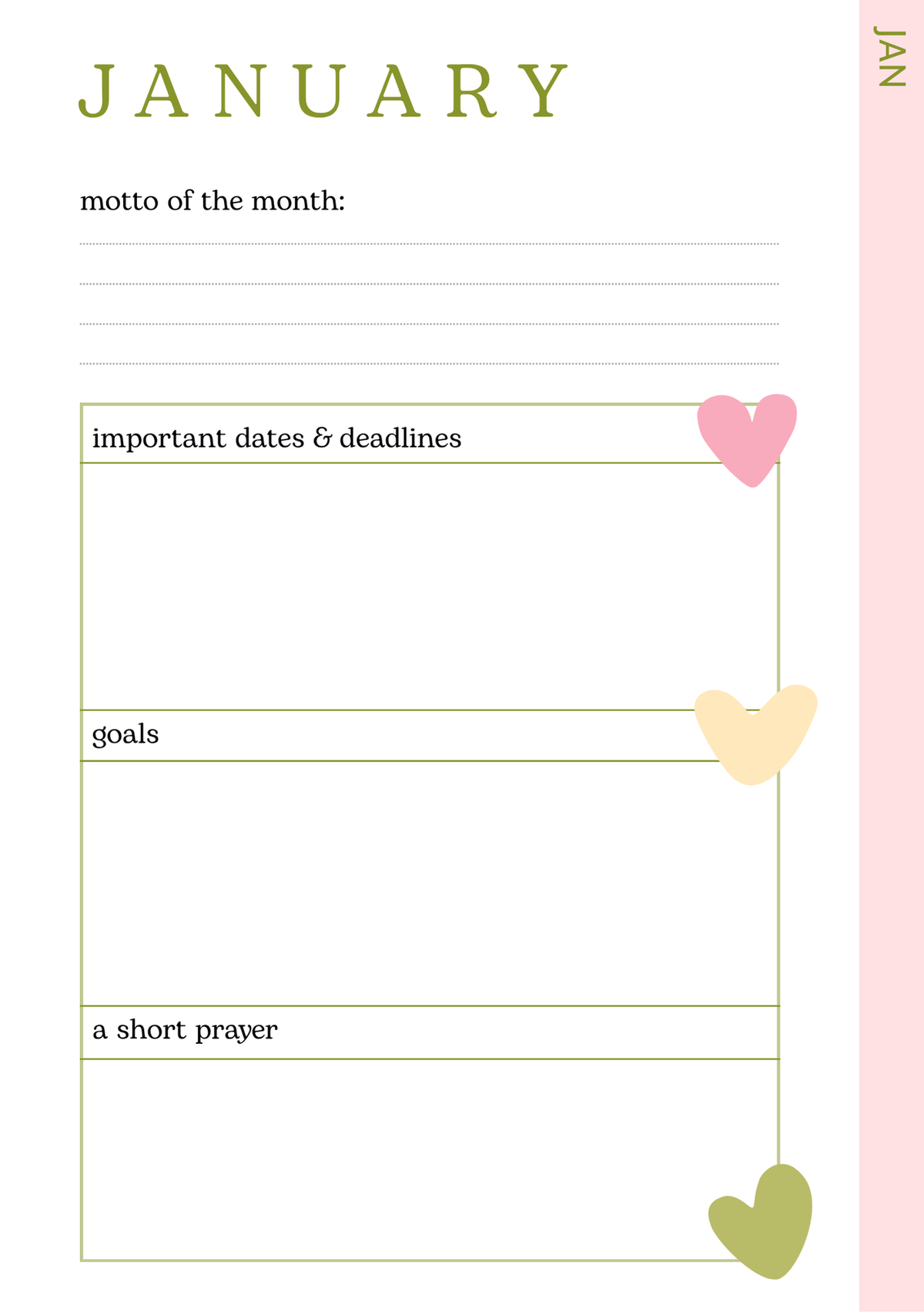 Sweetheart Varsity Academic Planner