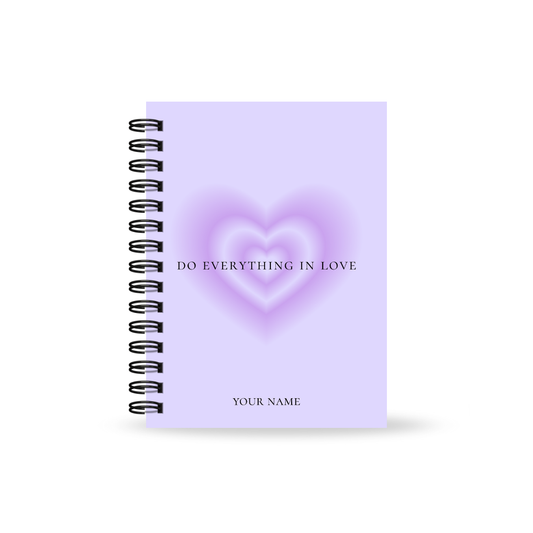 Love Aura Daily Journal with Footnotes (Multiple colours)