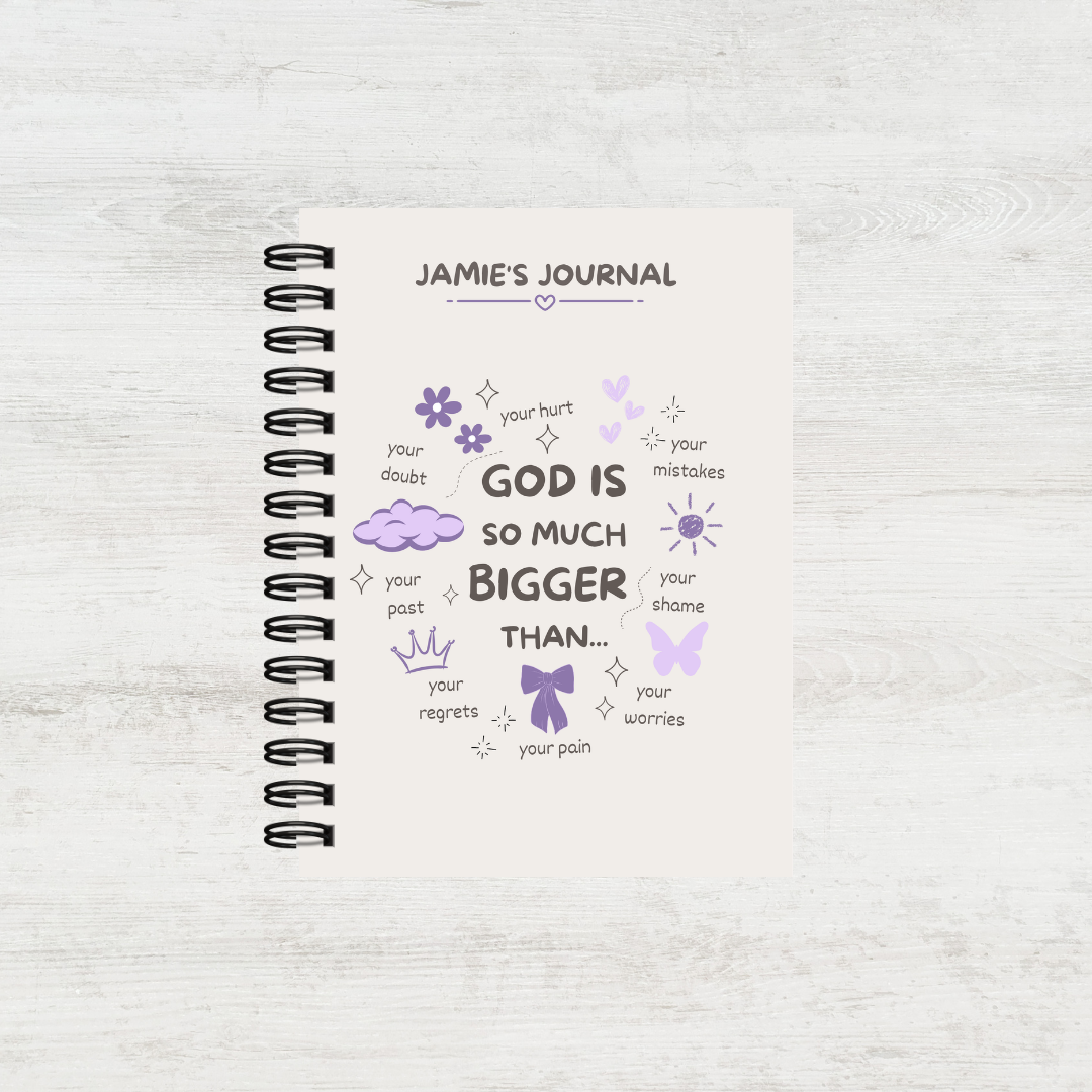 Personalised Prayer and Bible Study Journal in One