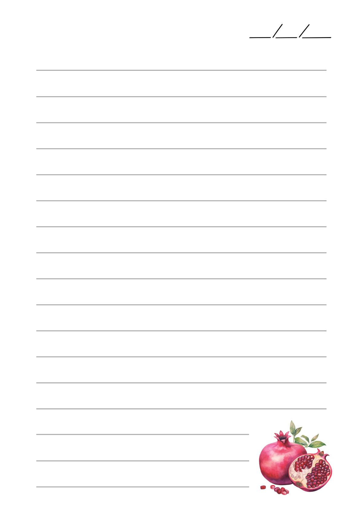 Prosperous Pomegranate 2027 Diary + A6 Notebook Combo