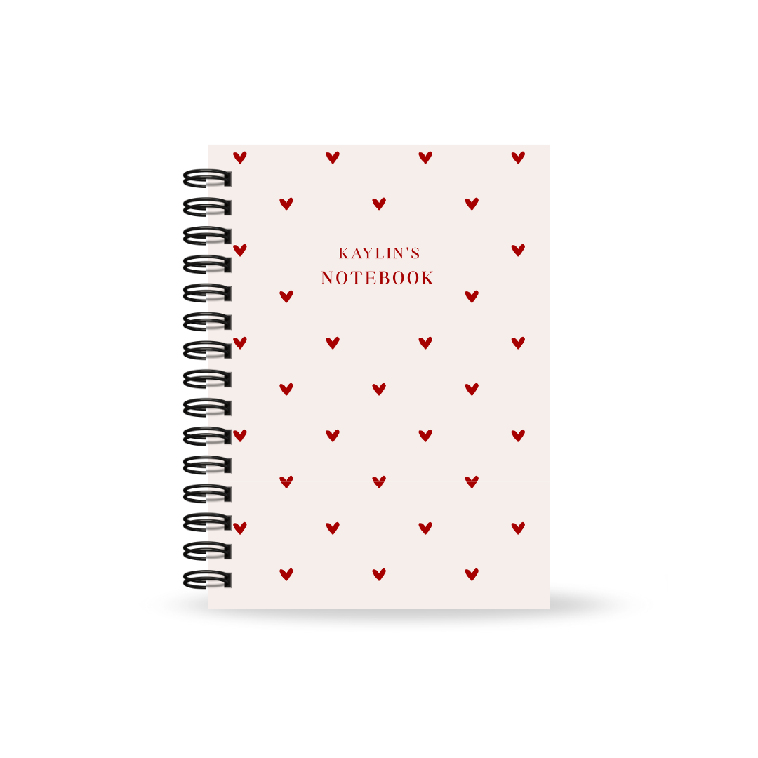 Heart Lined Notebook