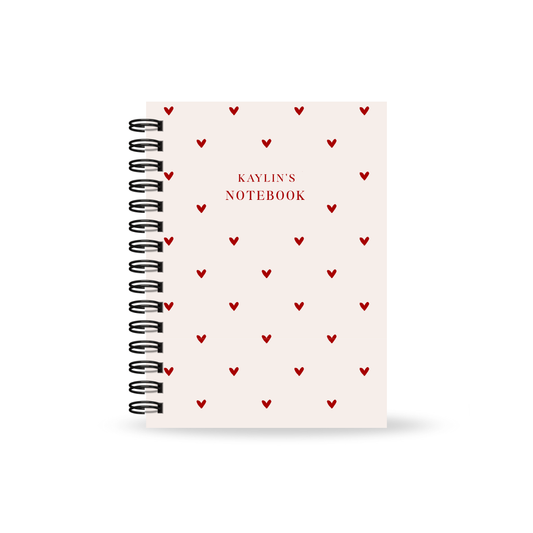 Heart Lined Notebook