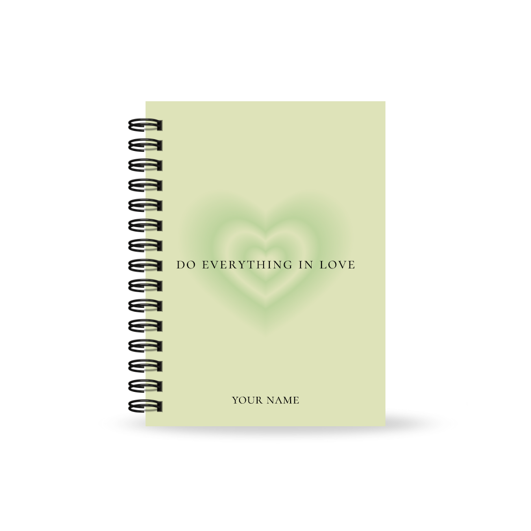 Love Aura Daily Journal with Footnotes (Multiple colours)