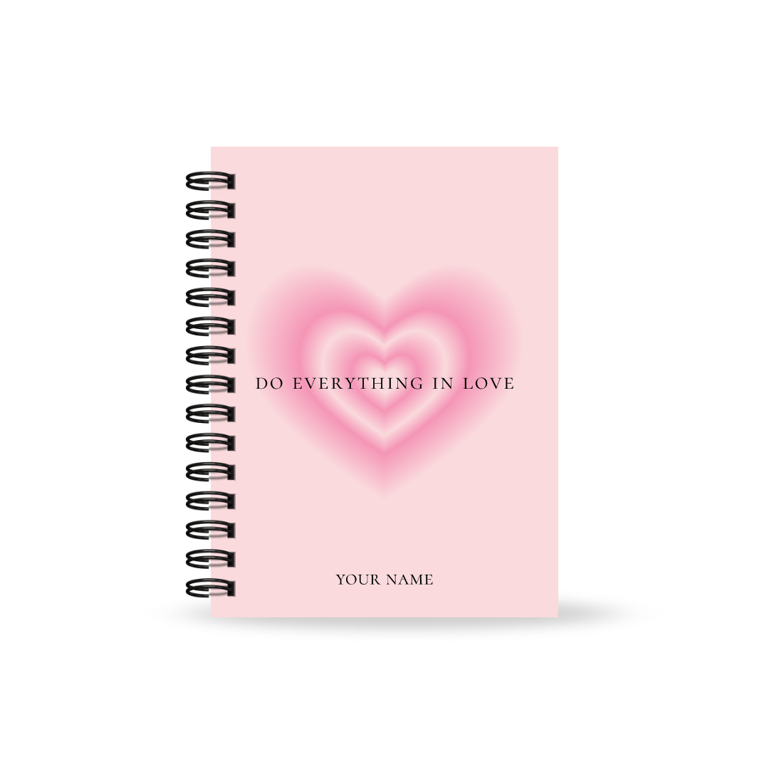 Love Aura Daily Journal with Footnotes (Multiple colours)