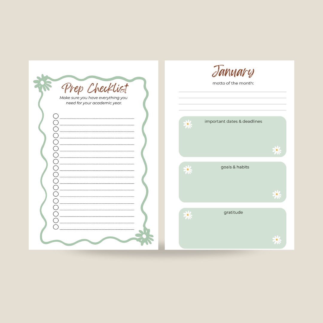 Daisy Varsity Academic Planner