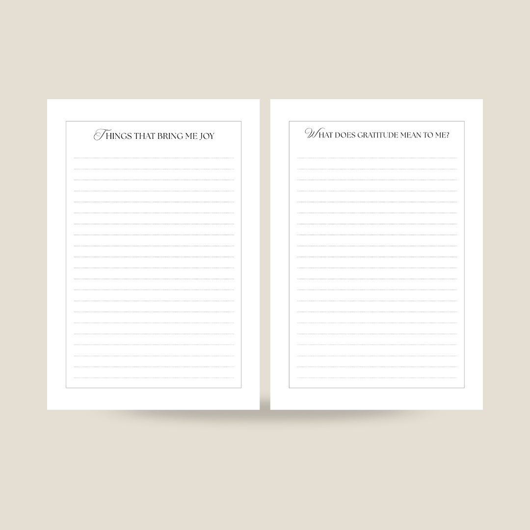 Floral Gratitude Journal