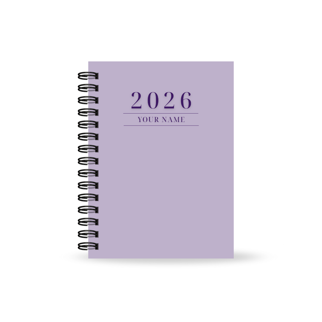 Personalised Women's 2026 Undated Diary (Multiple Colours)