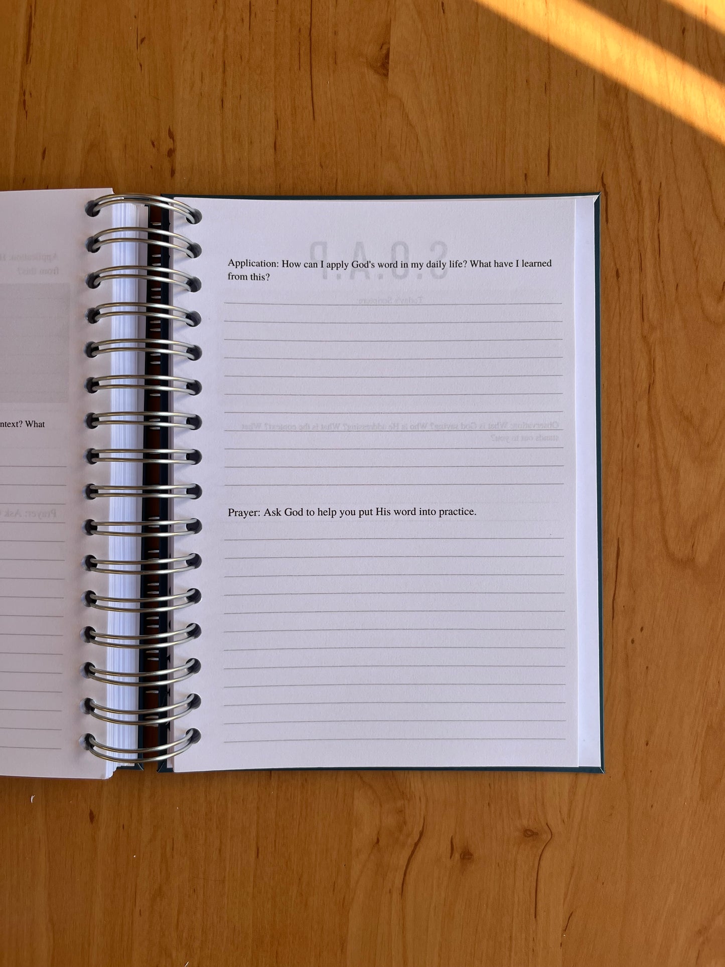 Cross Prayer & Bible Study Journal in One