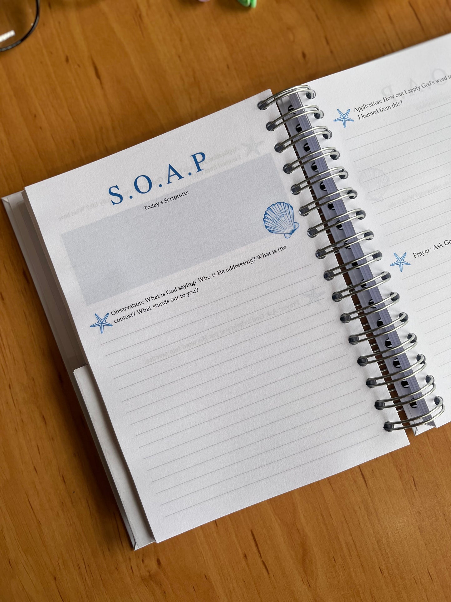 Deep Waters Prayer & Bible Study Journal in One