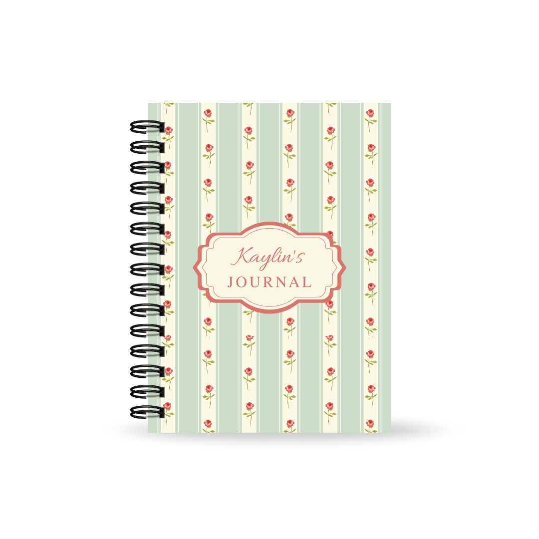 Vintage Floral Daily Journal with Footnotes