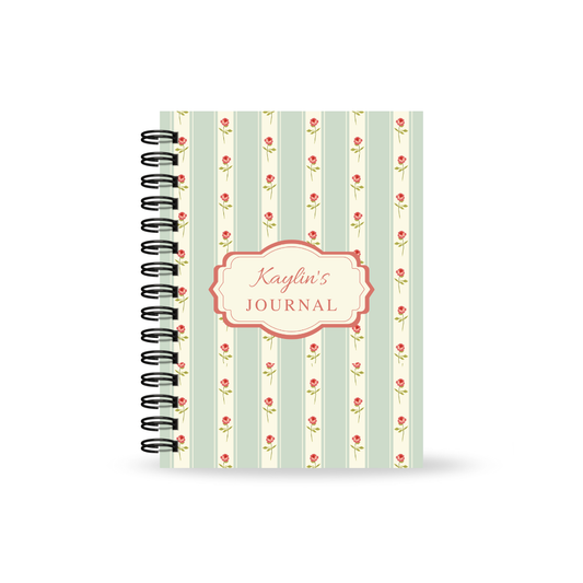 Vintage Floral Daily Journal with Footnotes