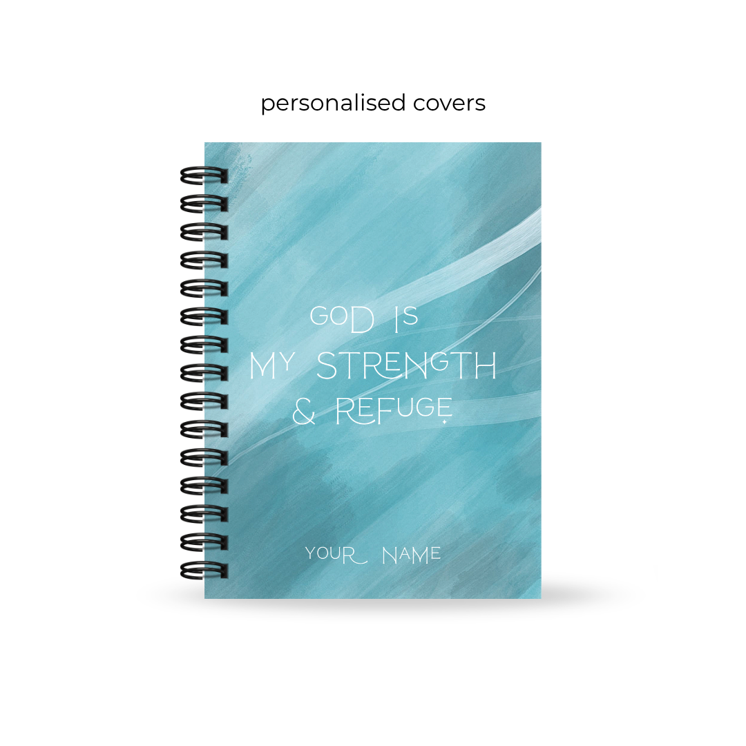 Blue Abstract Guided Prayer Journal