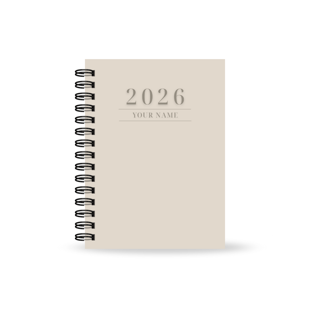 Personalised Women's 2026 Undated Diary (Multiple Colours)