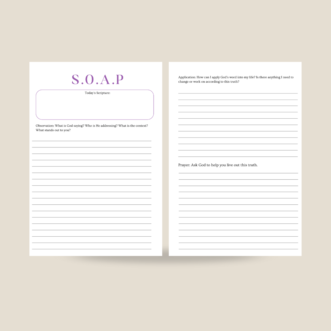 Grow in Grace Bible Study Journal