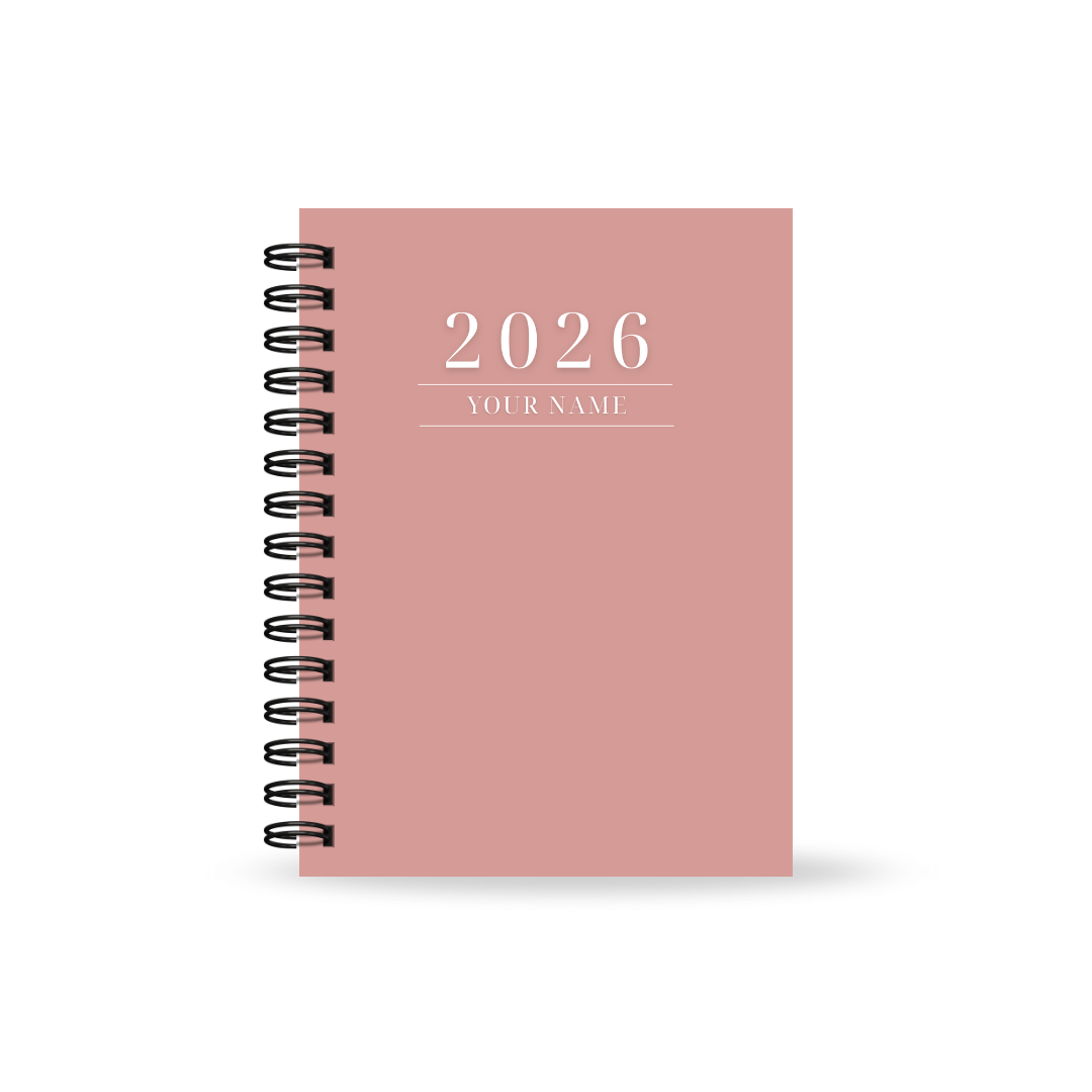 Personalised Women's 2026 Undated Diary (Multiple Colours)