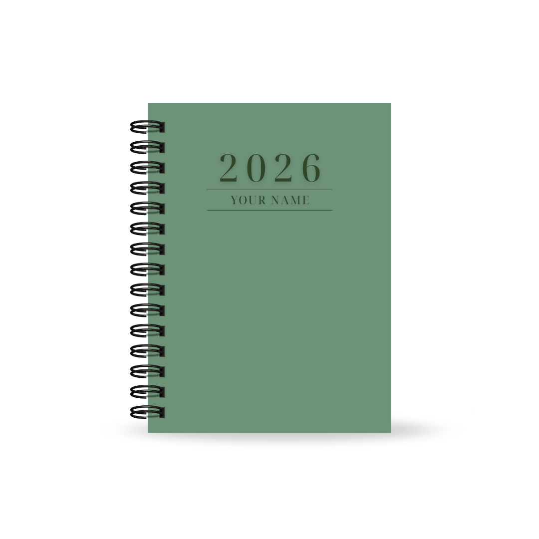 Personalised Women's 2026 Undated Diary (Multiple Colours)