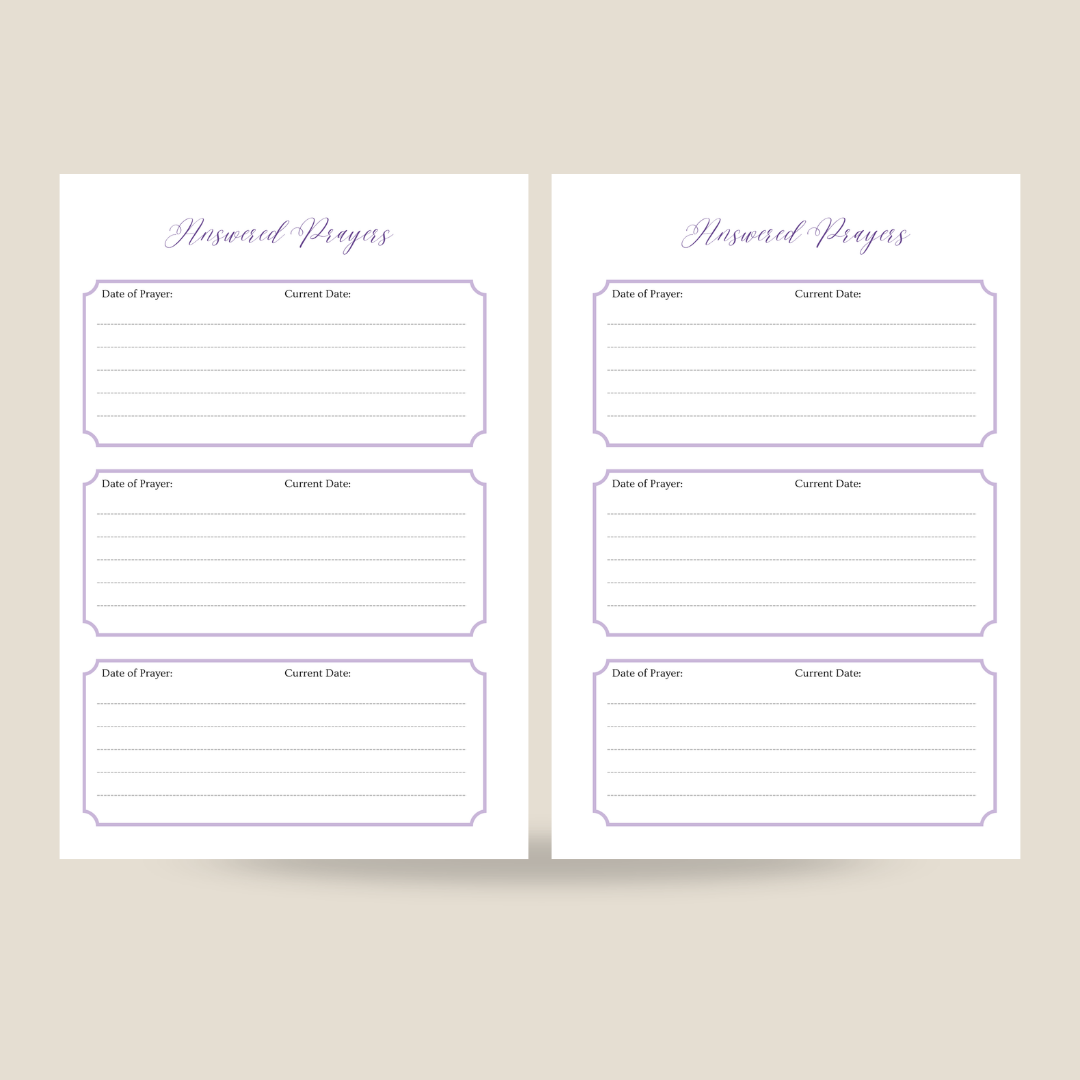Lavender Guided Prayer Journal