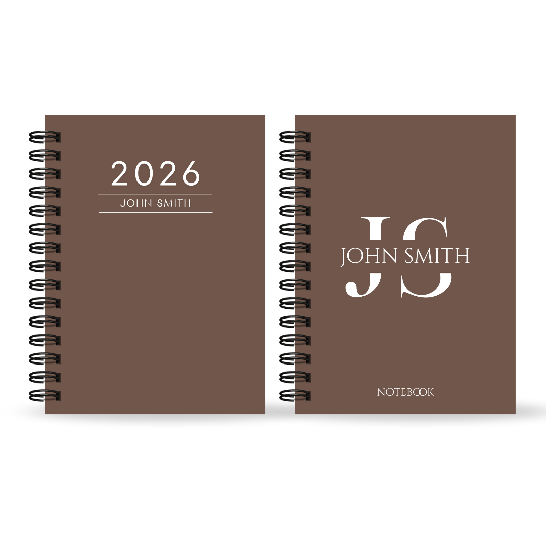 Men's Plain Diary + Notebook Bundle (Multiple Colours)