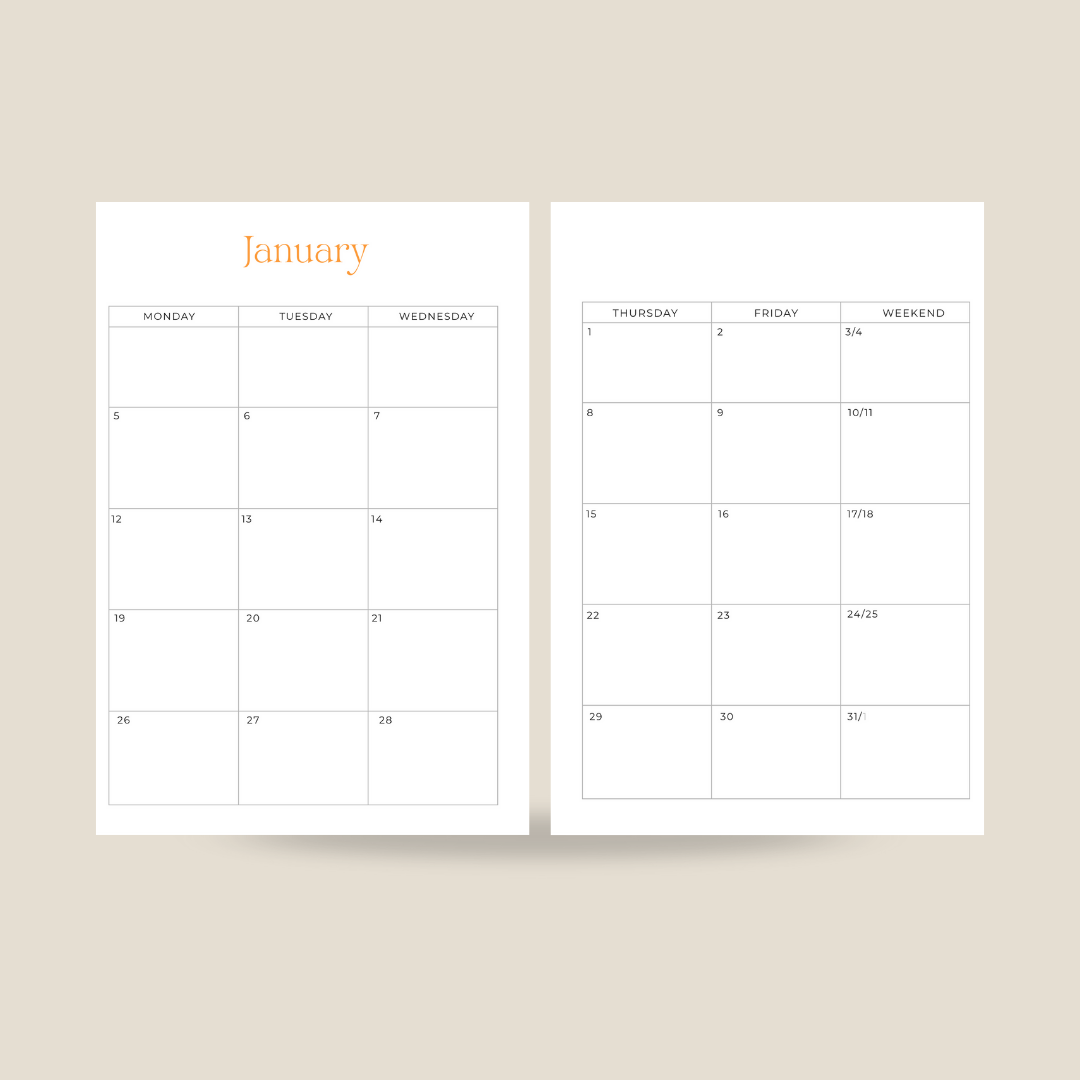 Fun & Fruity Varsity Academic Planner