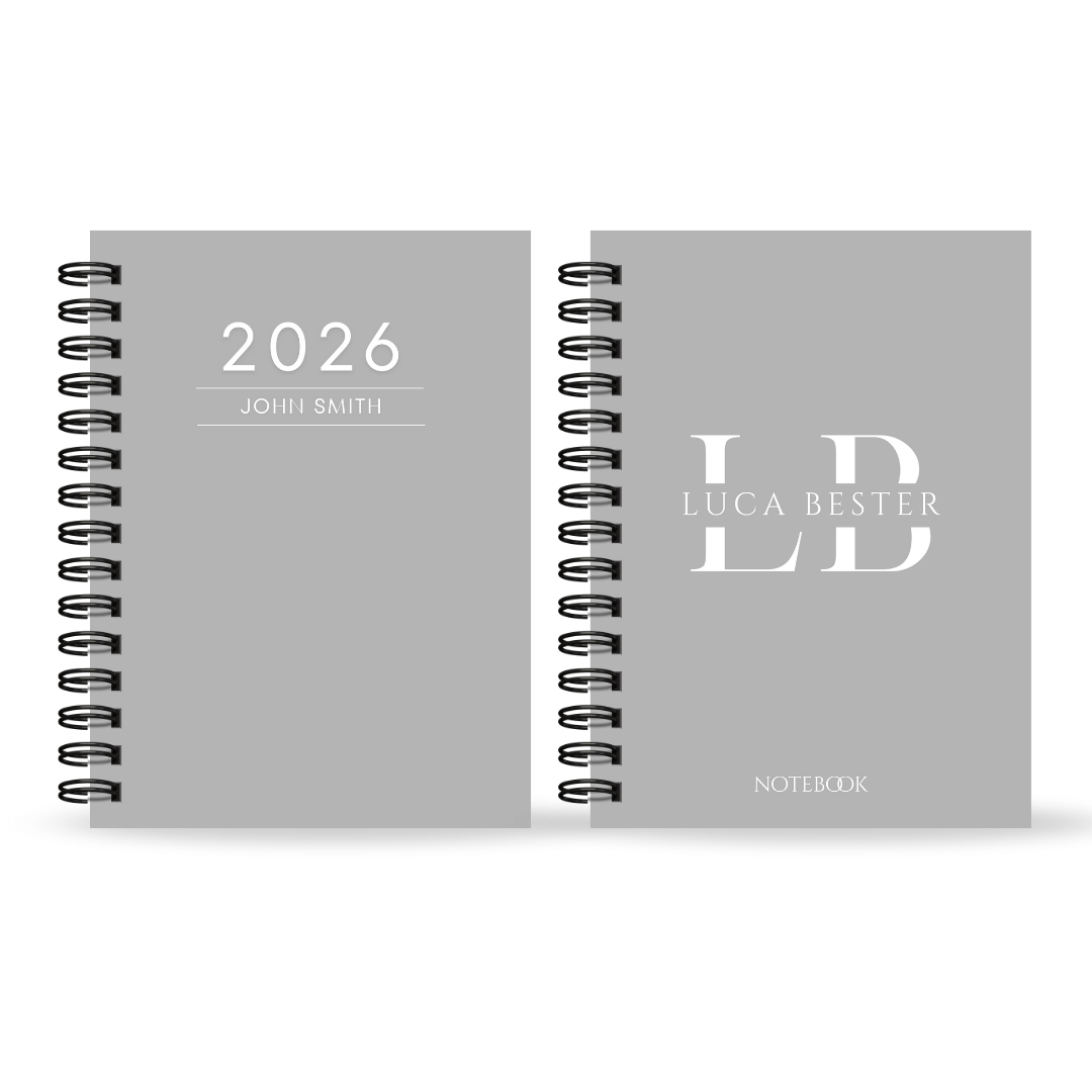 Men's Plain Diary + Notebook Bundle (Multiple Colours)