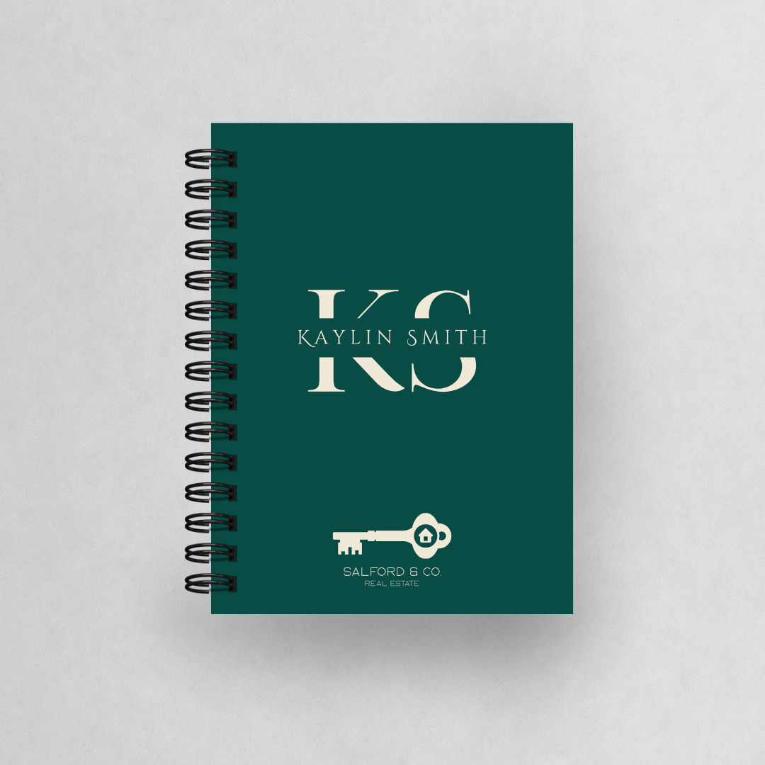 Branded Personalised Monogram A6 Mini Notebook in Bulk