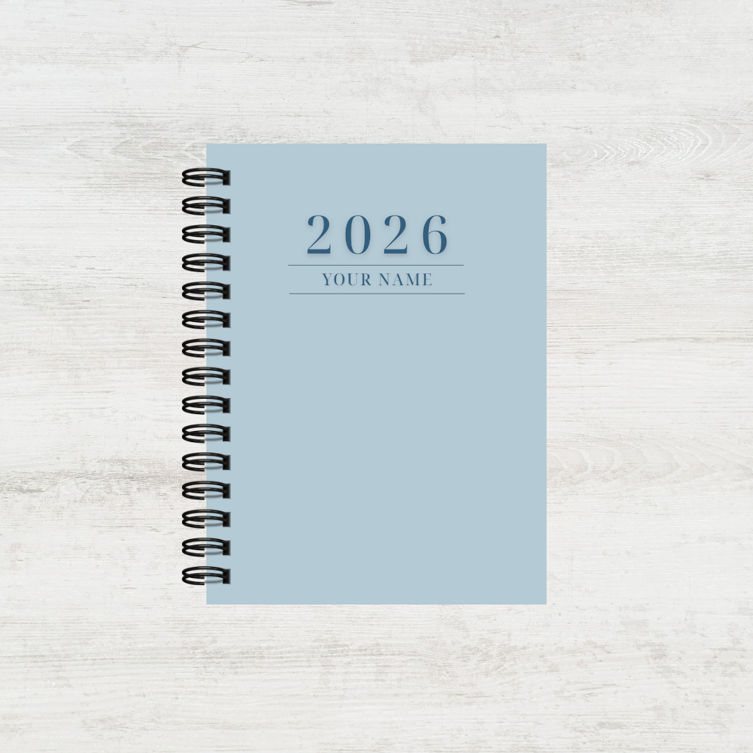 Personalised Women's 2026 Undated Diary (Multiple Colours)