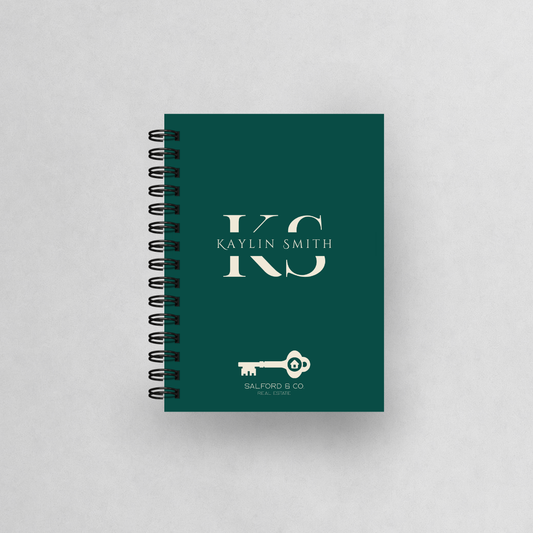 Branded Personalised Monogram A6 Mini Notebook in Bulk