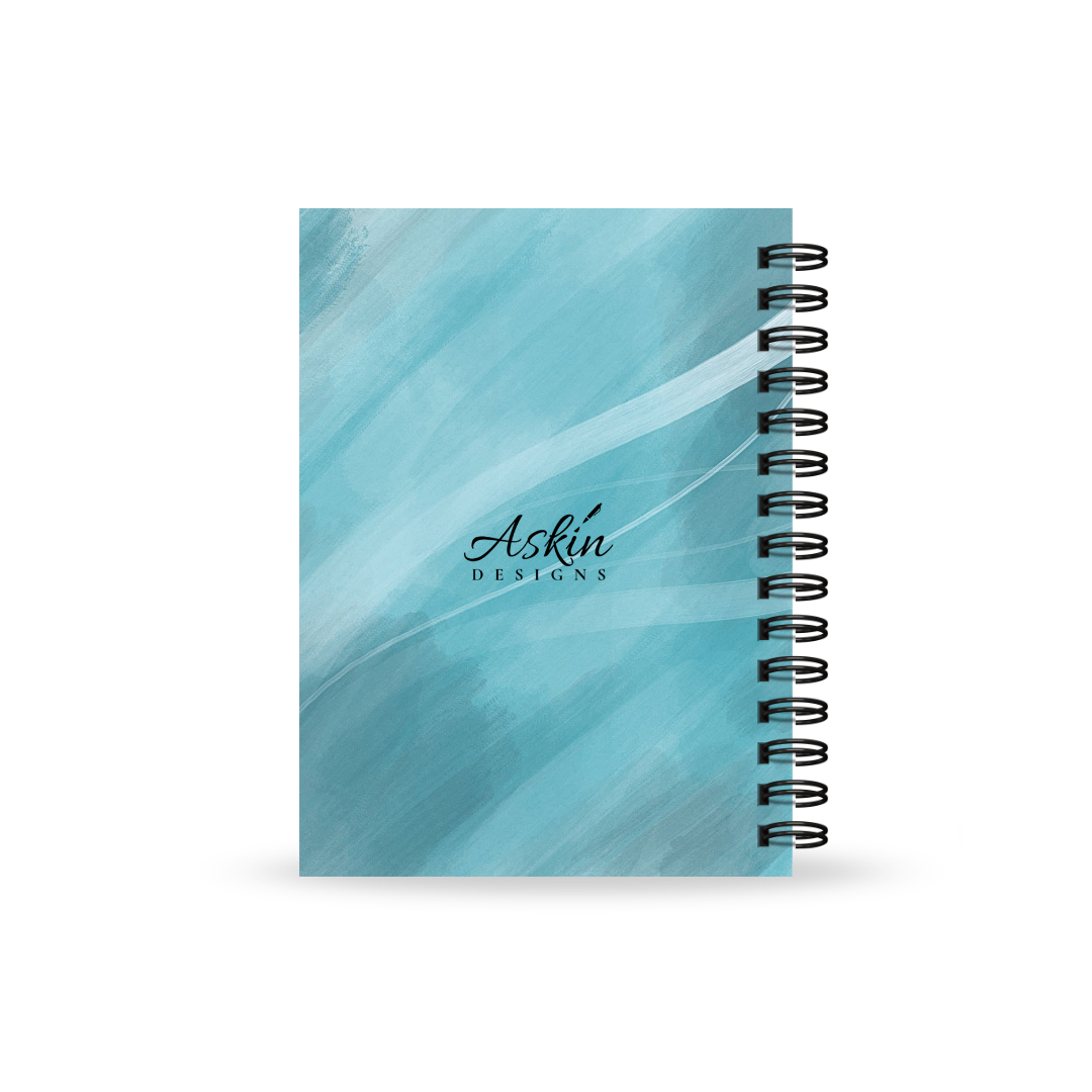 Blue Abstract Guided Prayer Journal