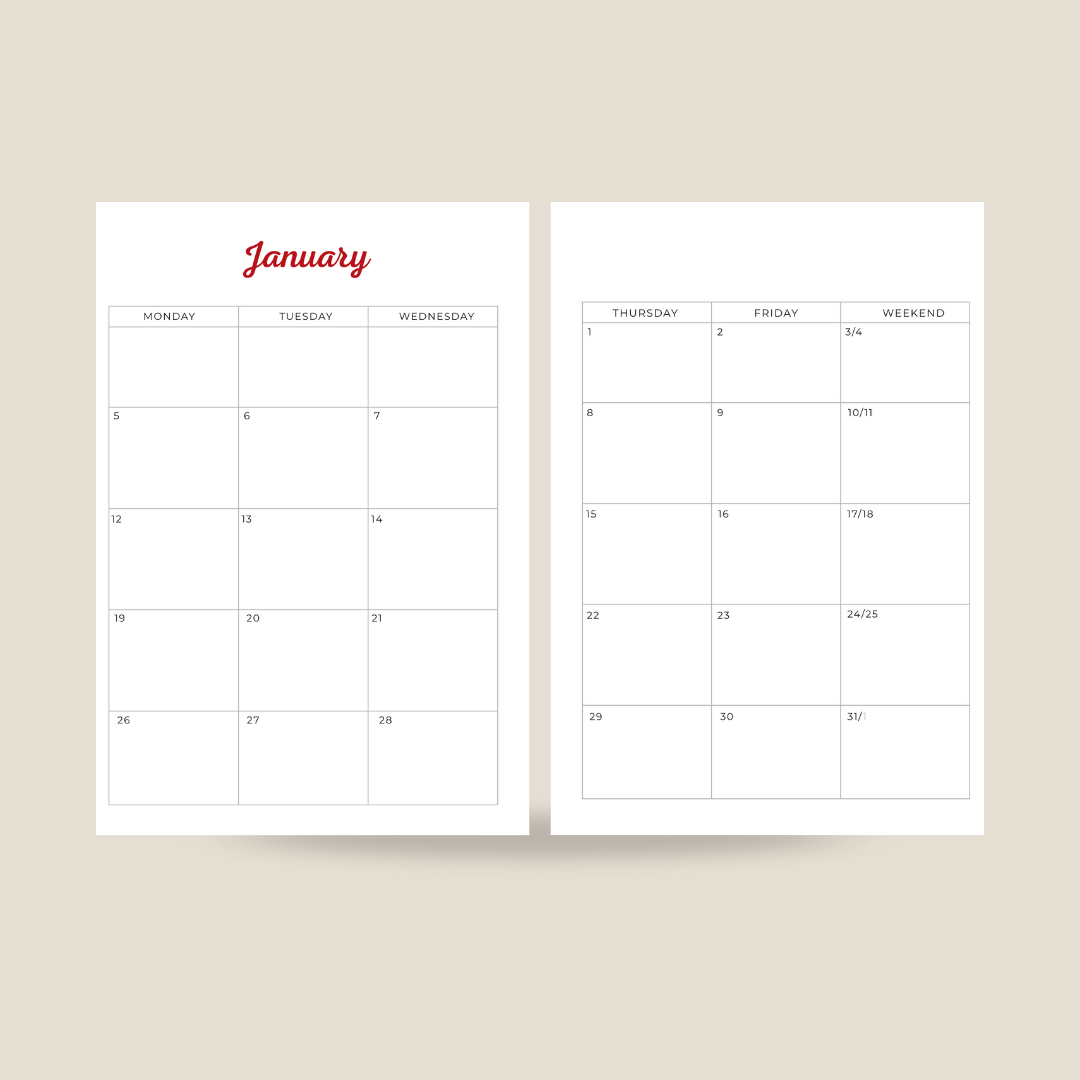 Gingham Strawberry Varsity Planner