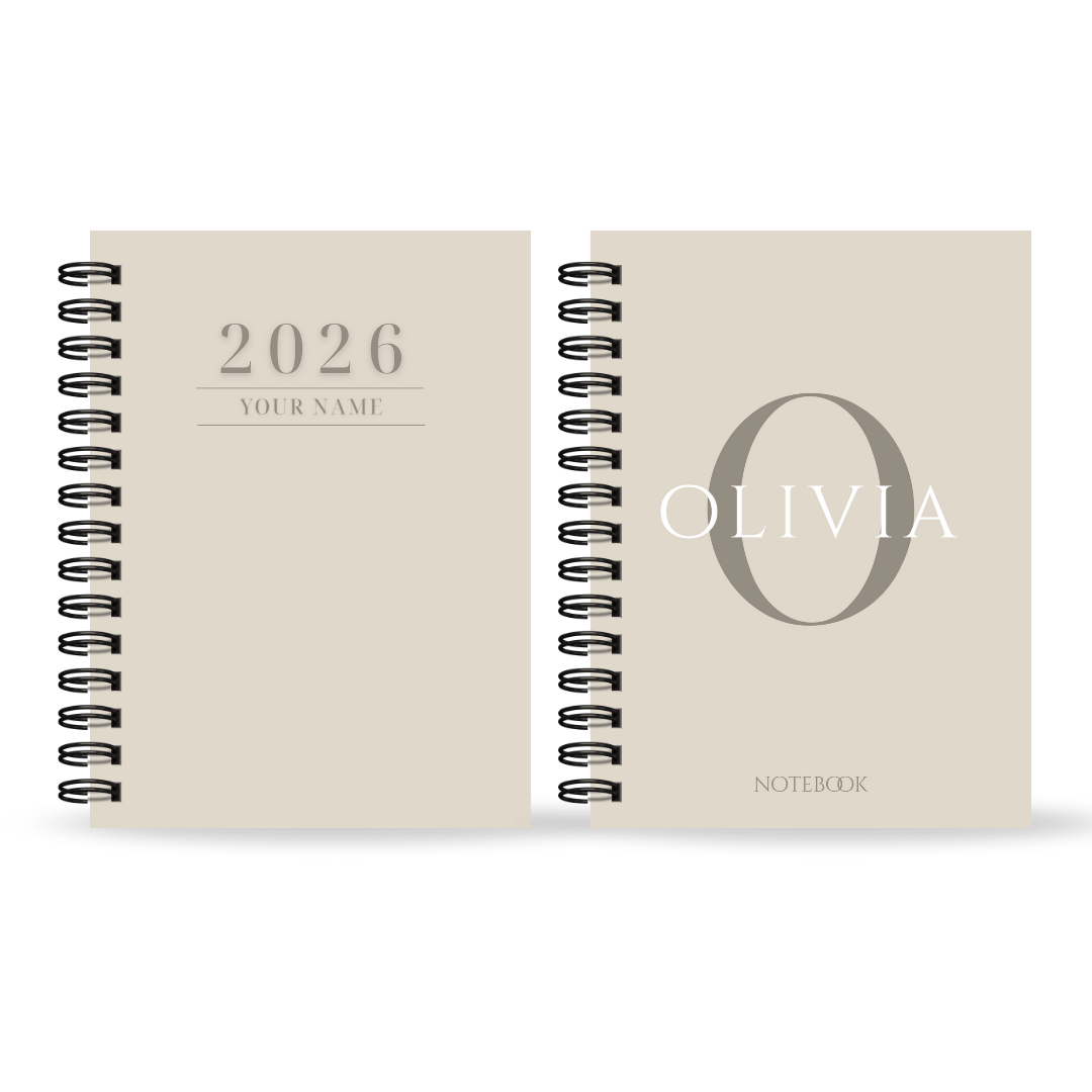 Personalised Women's 2026 Undated Diary (Multiple Colours)