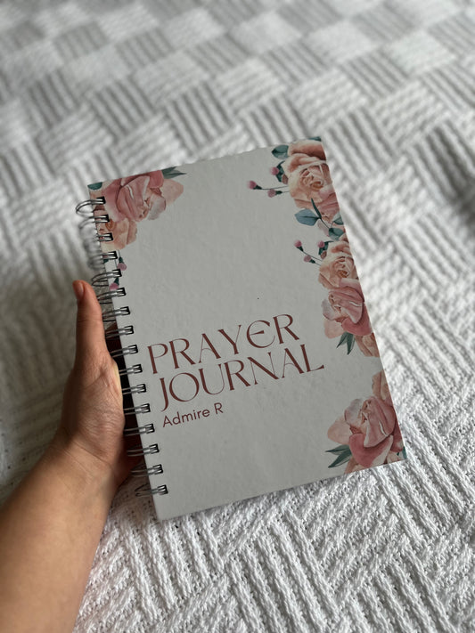 Personalised Rose Guided Prayer Journal