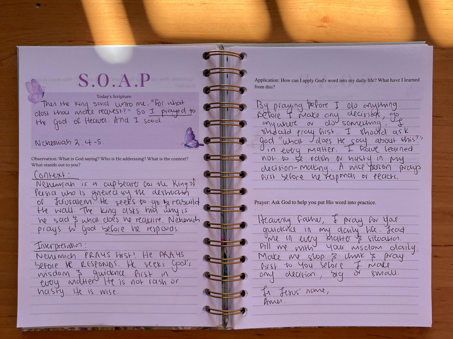 Grow in Grace Bible Study Journal