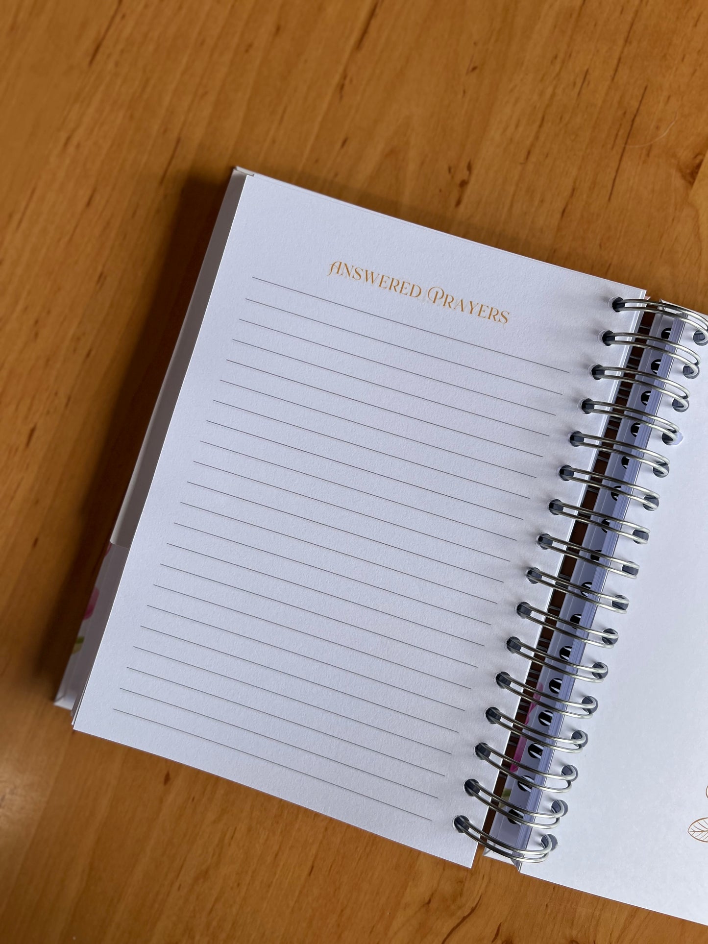 Pink and Gold Life Prayer Journal