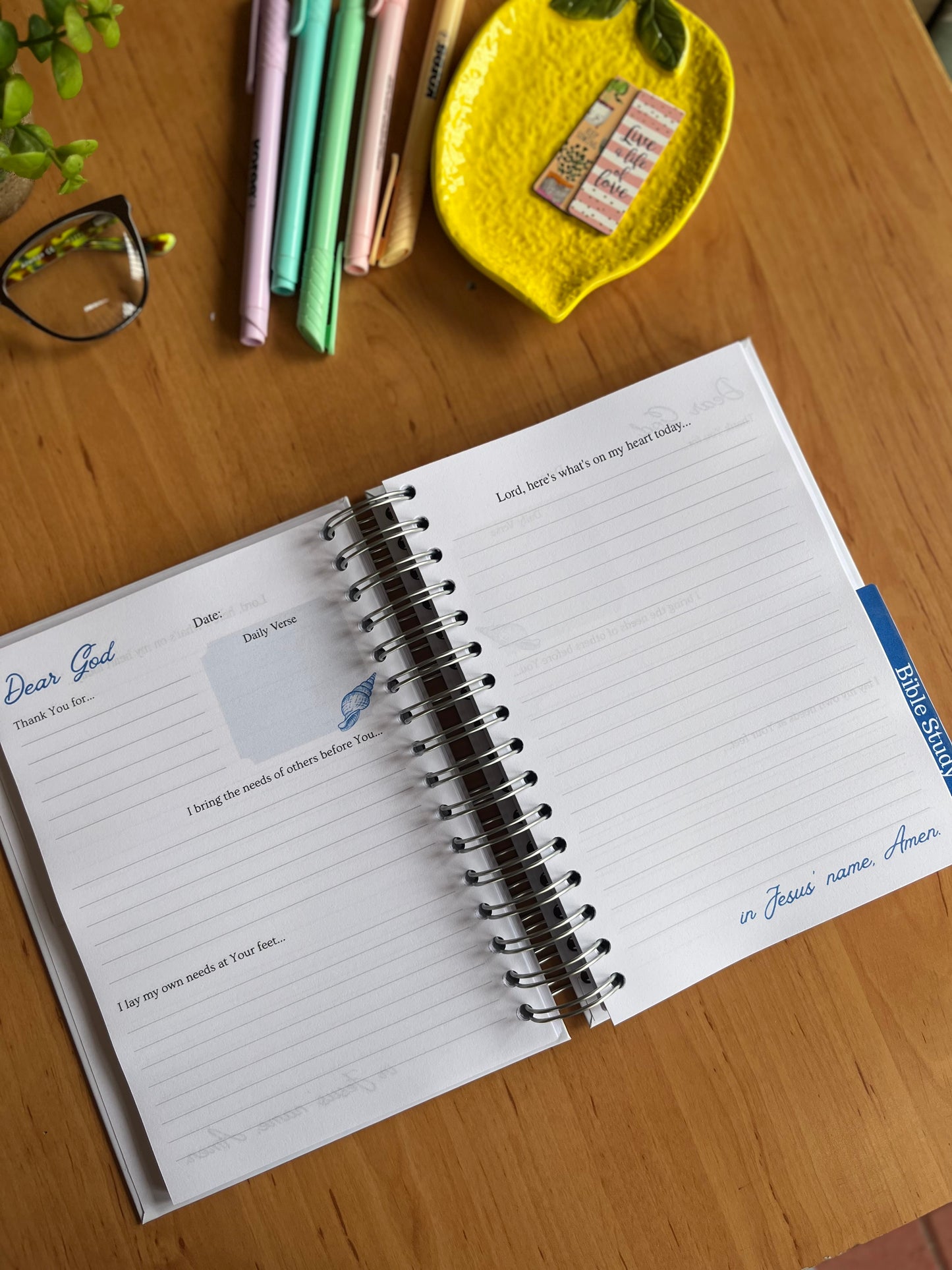 Deep Waters Prayer & Bible Study Journal in One