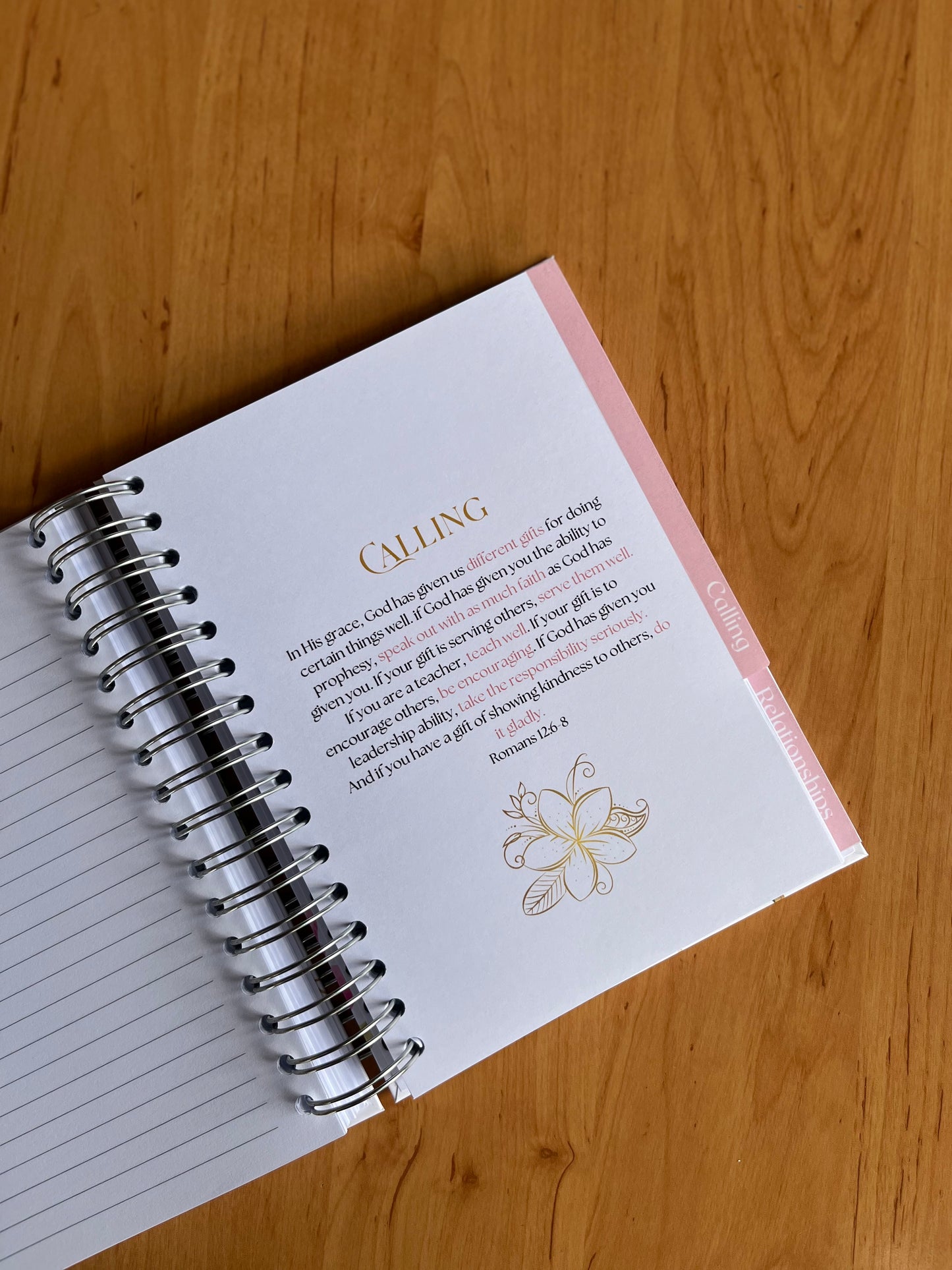 Pink and Gold Life Prayer Journal