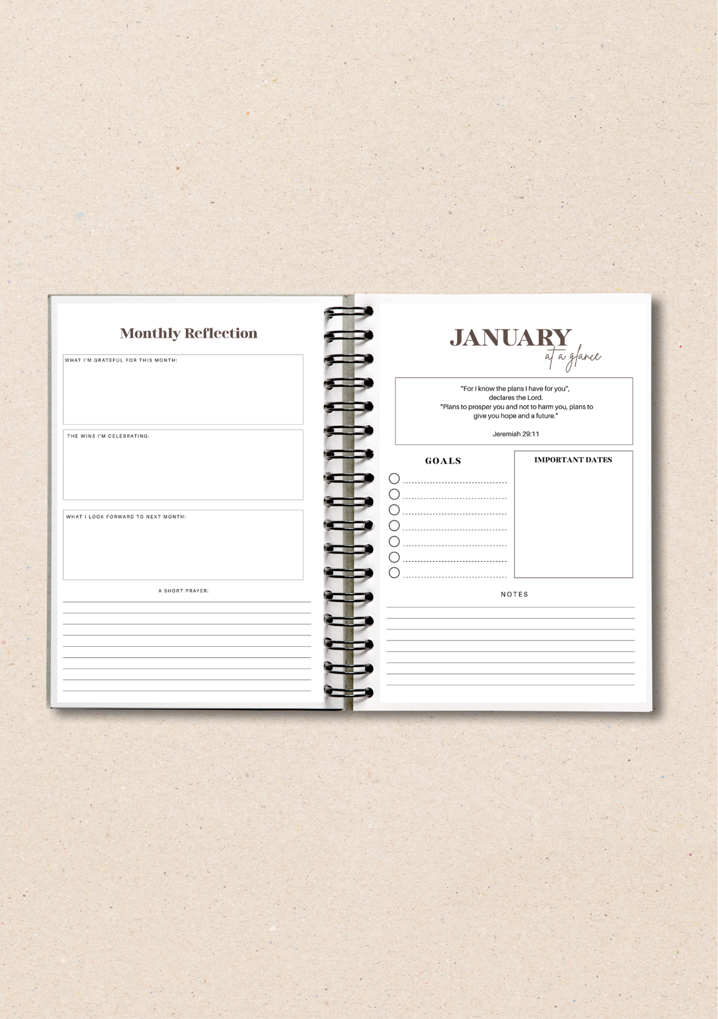 Customisable 2026 Combined Weekly Planner + Notebook (Undated)