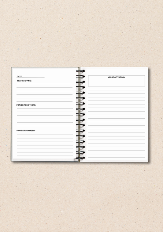 Customisable Christian prayer journal for men with personalised covers 