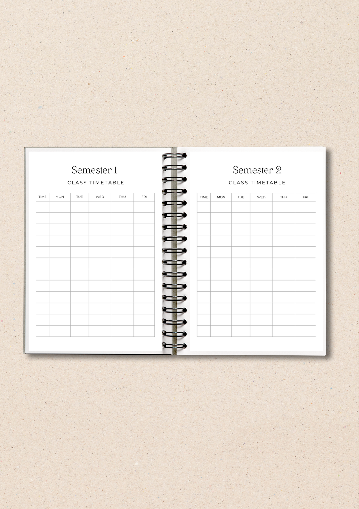 Customisable Varsity Academic Planner