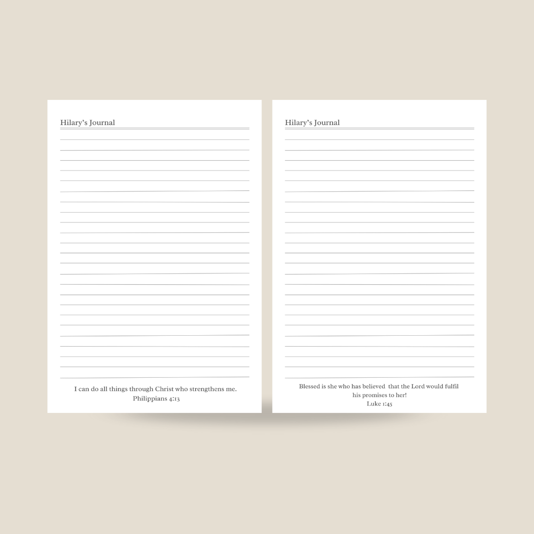 Vintage Floral Daily Journal with Footnotes