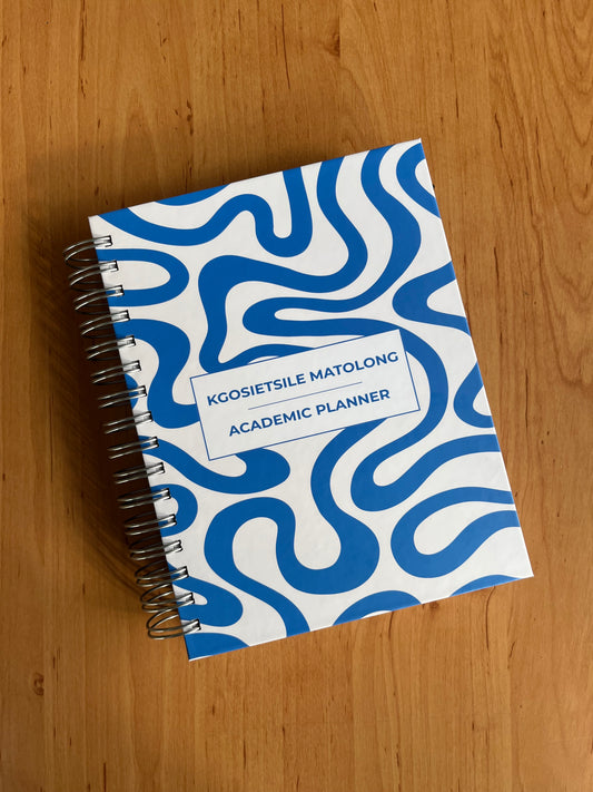 Blue 6-month Undated Varsity Academic Planner