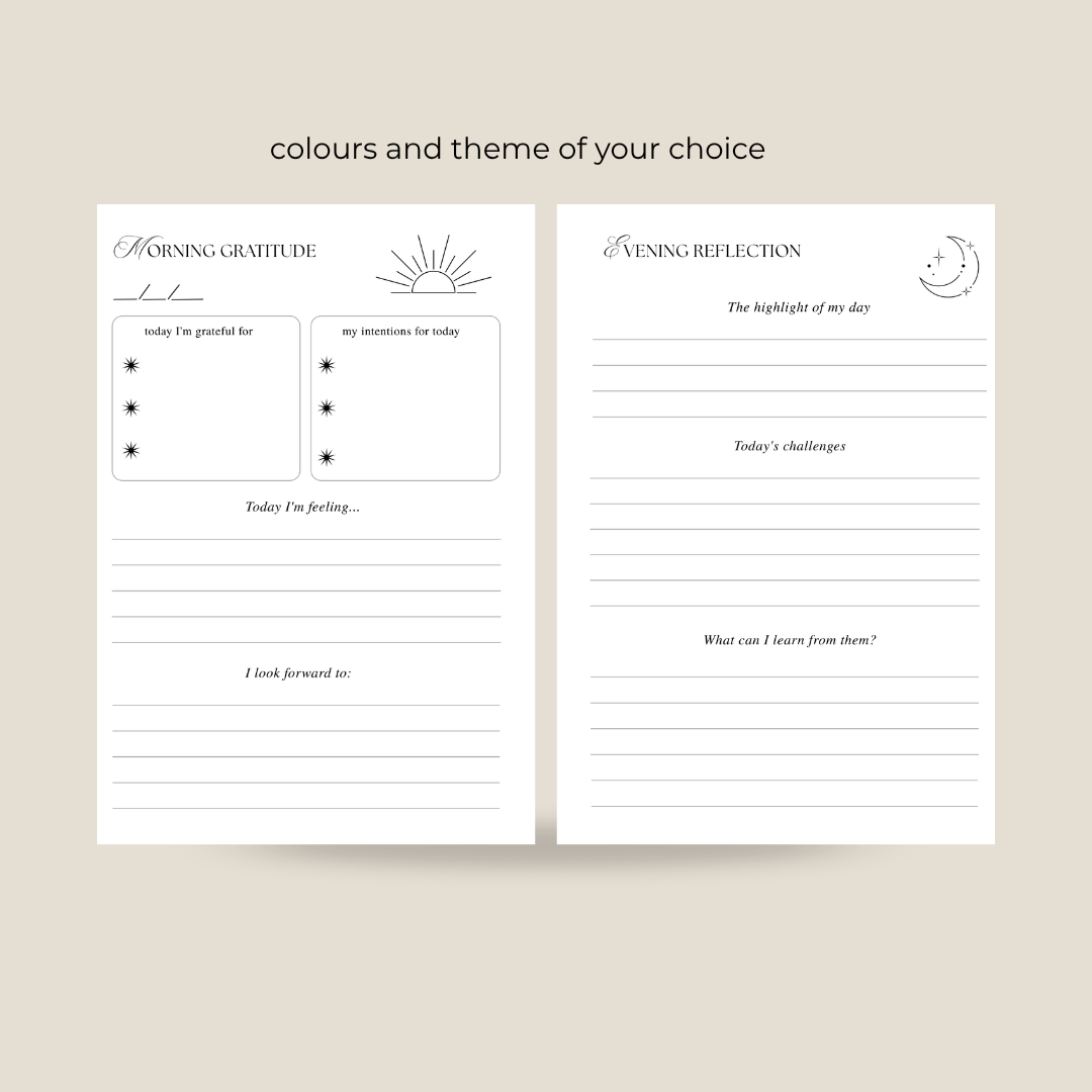 Customisable Gratitude Journal